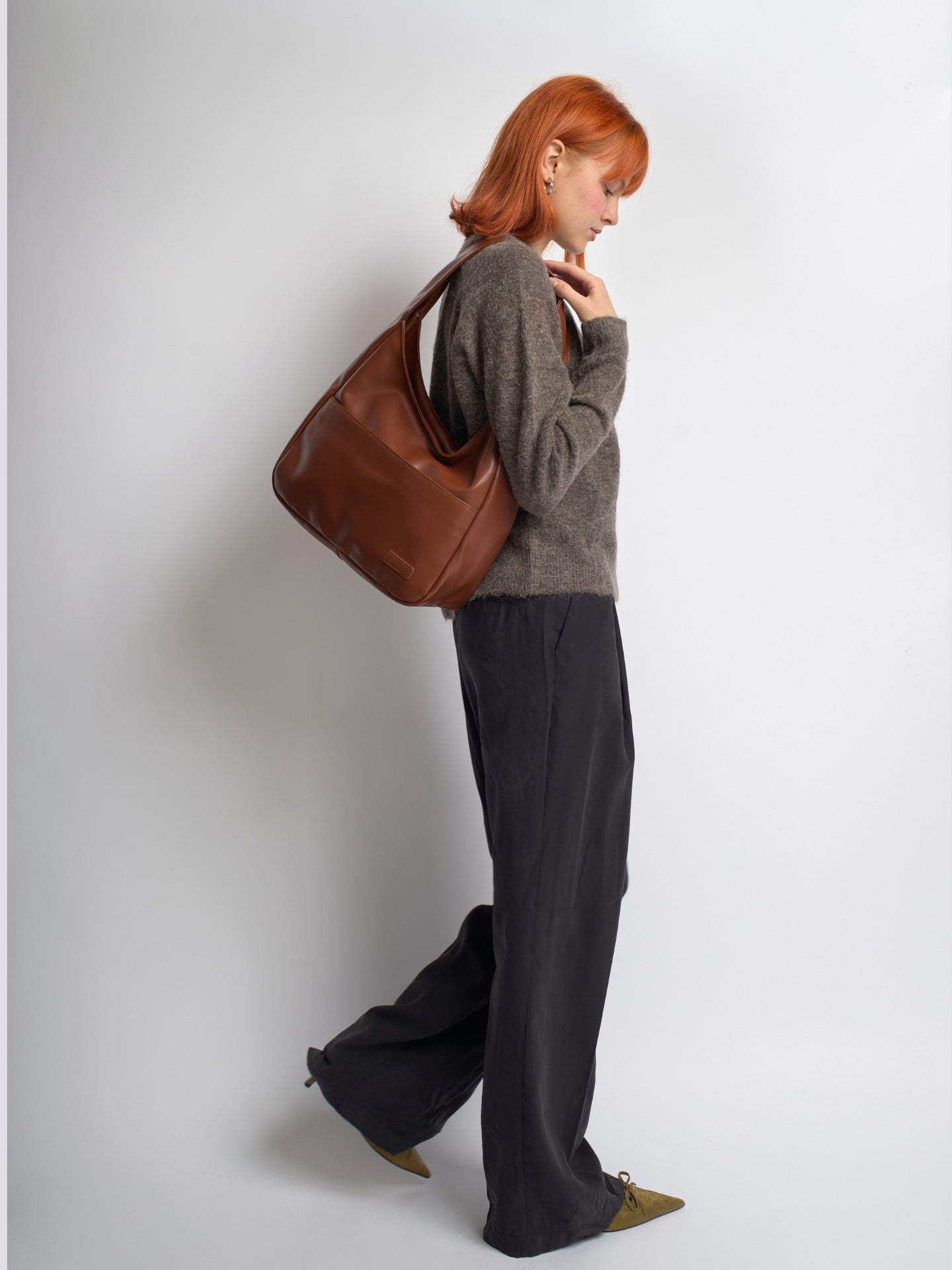 Elegante vegane Leder-Alltags-Tasche