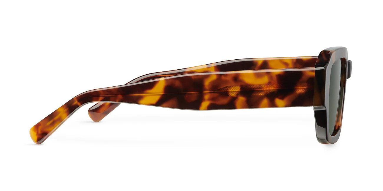 Vintage Charm Square Bio-Acetat Sonnenbrille