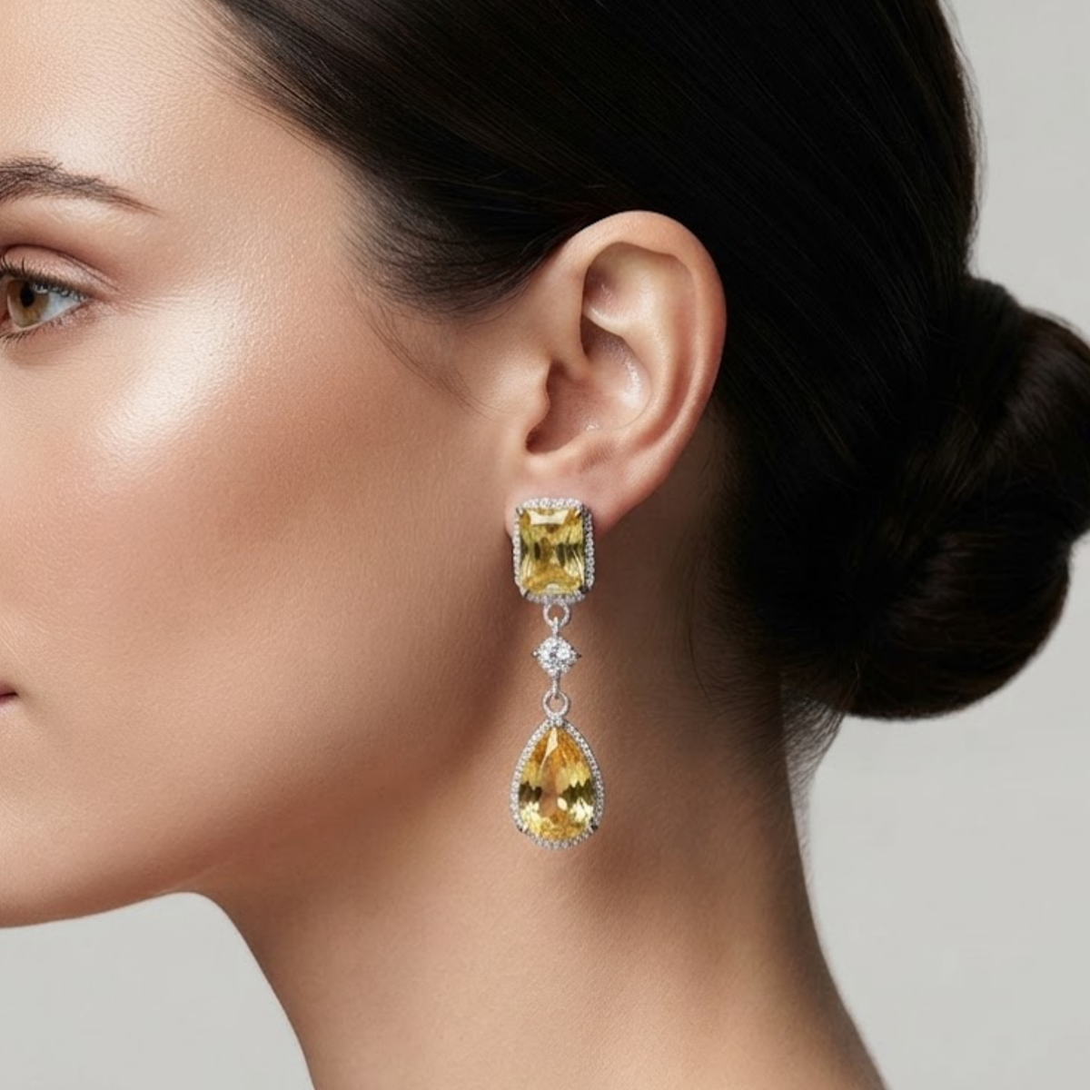 Fiona Crystal Drop Earrings