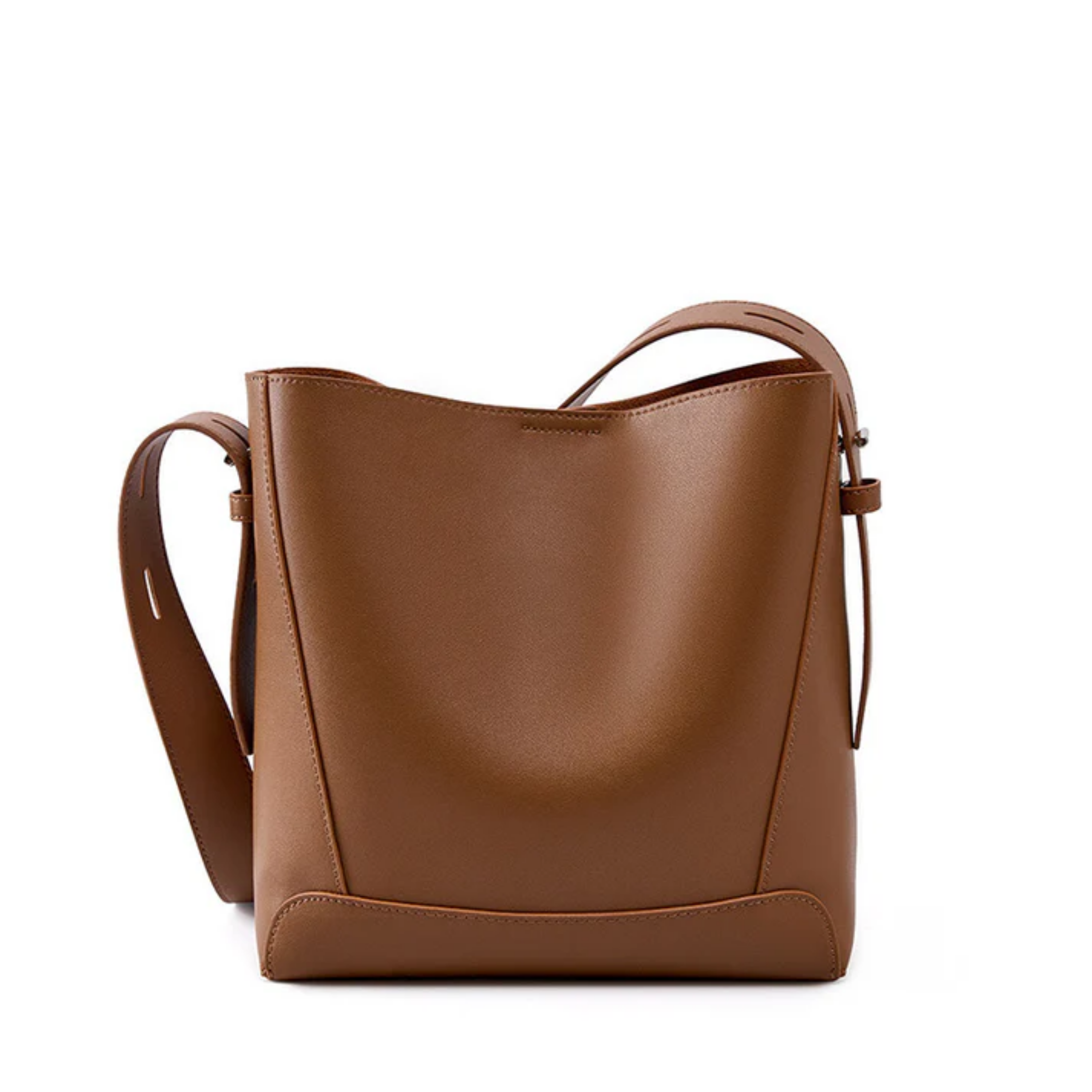 Ardena Echtleder Crossbody- und Schultertasche im Oversized Bucket-Design
