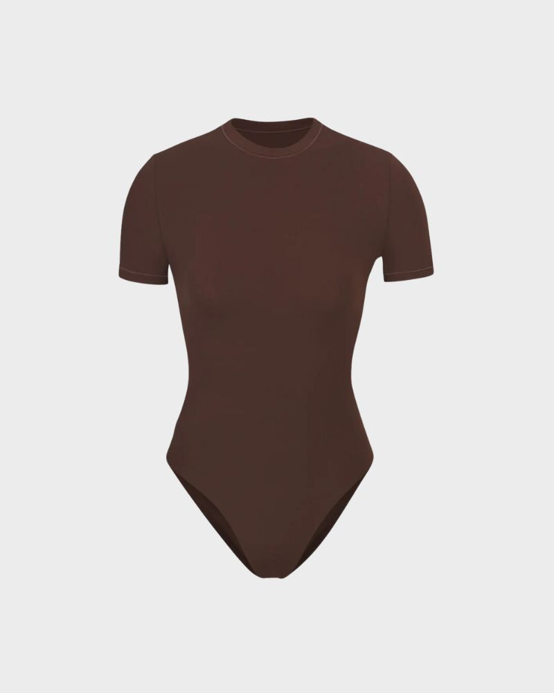 Alltags-Wear Nahtloses T-Shirt Bodysuit