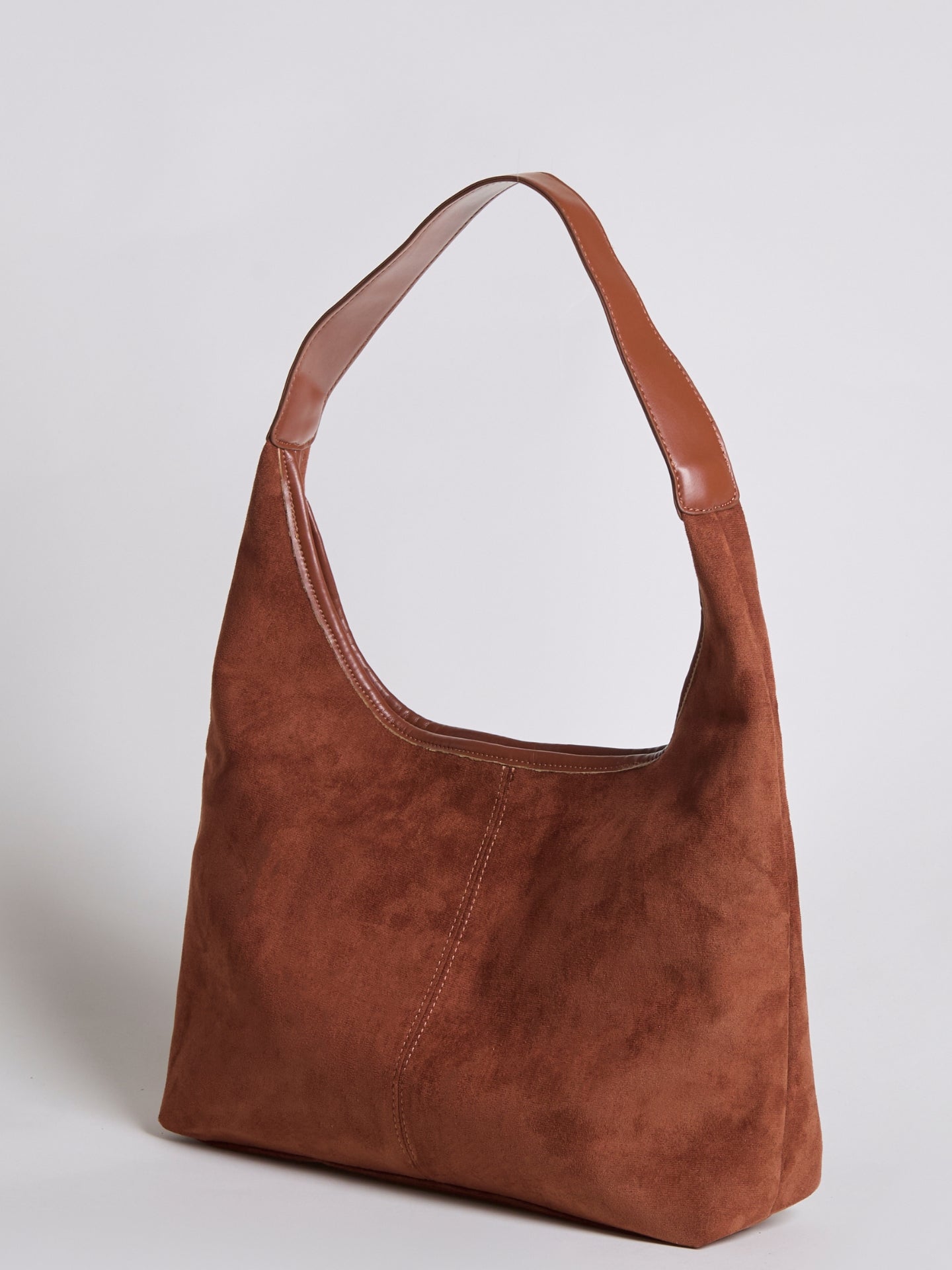Elegante vegane Leder-Halbmond-Tasche