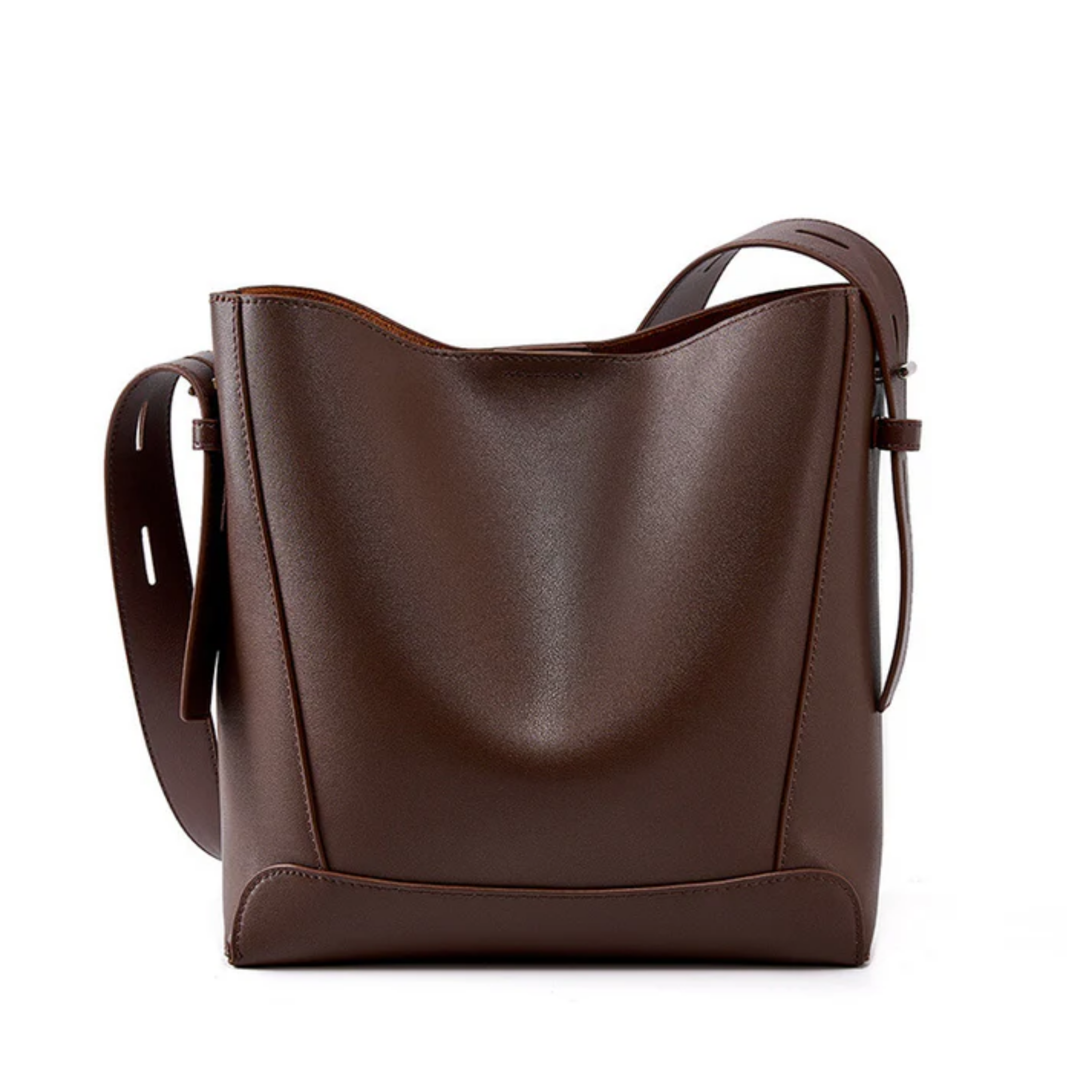Ardena Echtleder Crossbody- und Schultertasche im Oversized Bucket-Design