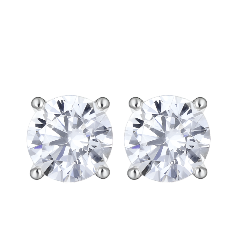 Strahlende Eleganz CZ Steckerohrringe