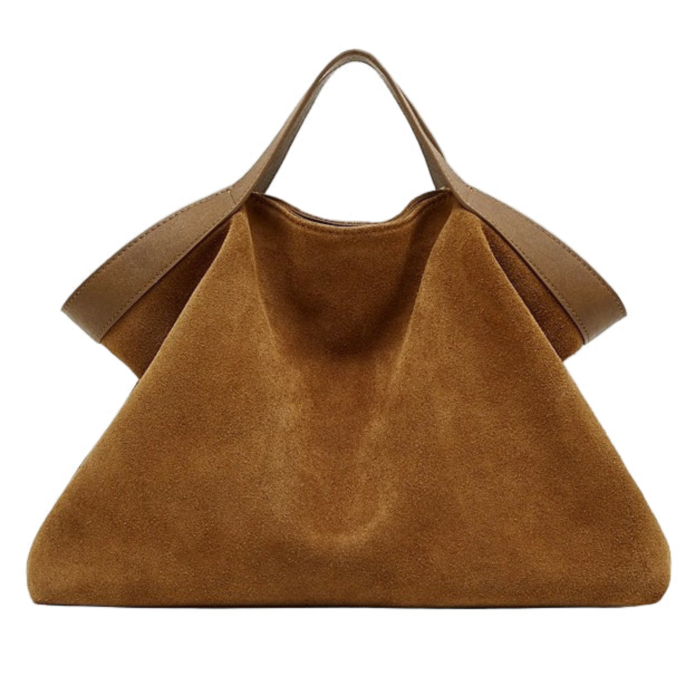 Bellanova Wildleder- und Echtleder Klassische Strukturierte Schultertasche