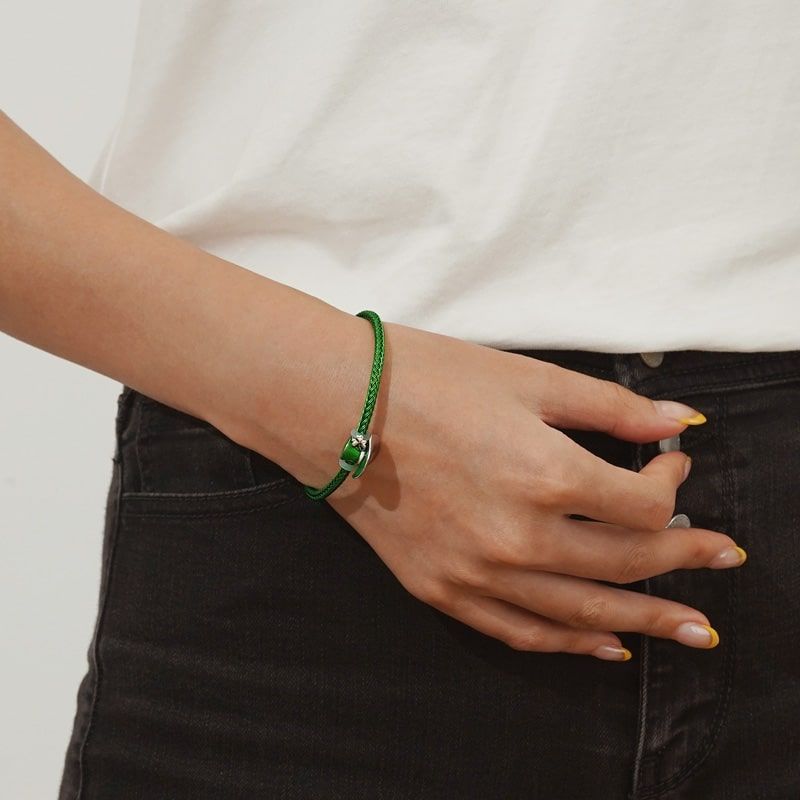 Smaragd Eleganz Charm-Armband