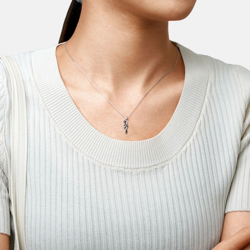 Eternal Embrace Sterling Silver Necklace