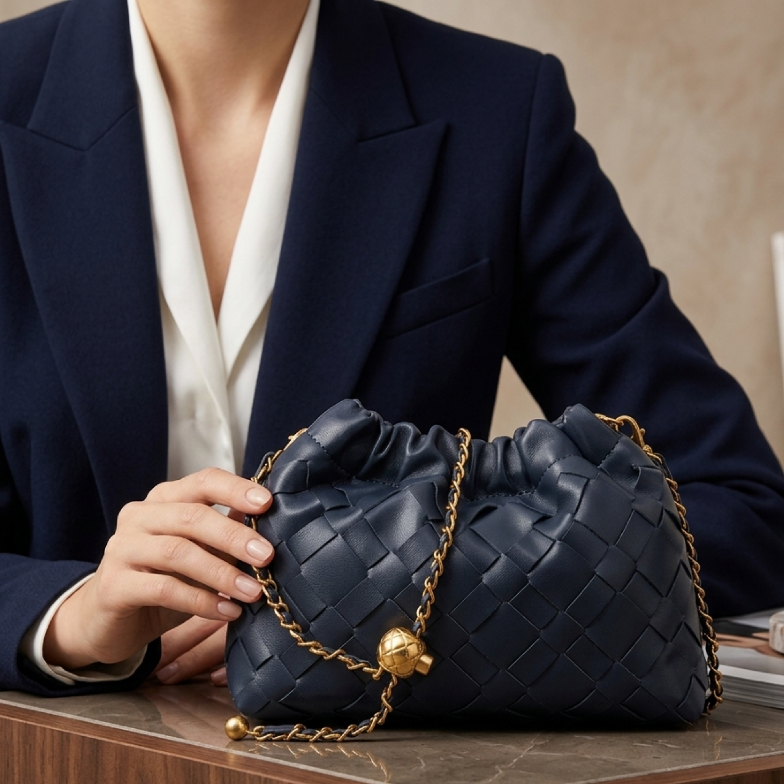 Liorienne Schultertasche aus echtem Leder