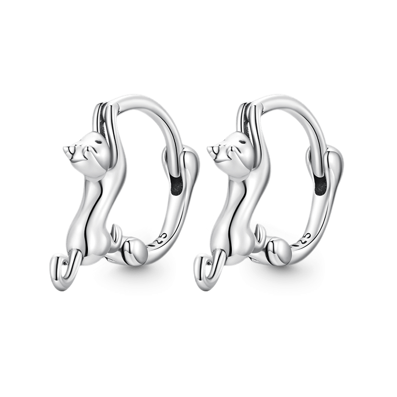 Whisker Charm 925 Sterling Silber Katzen Ohrstecker
