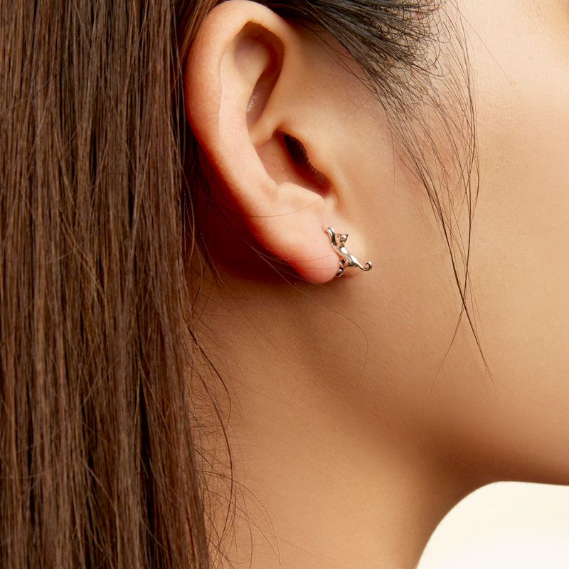 Whisker Charm 925 Sterling Silber Katzen Ohrstecker