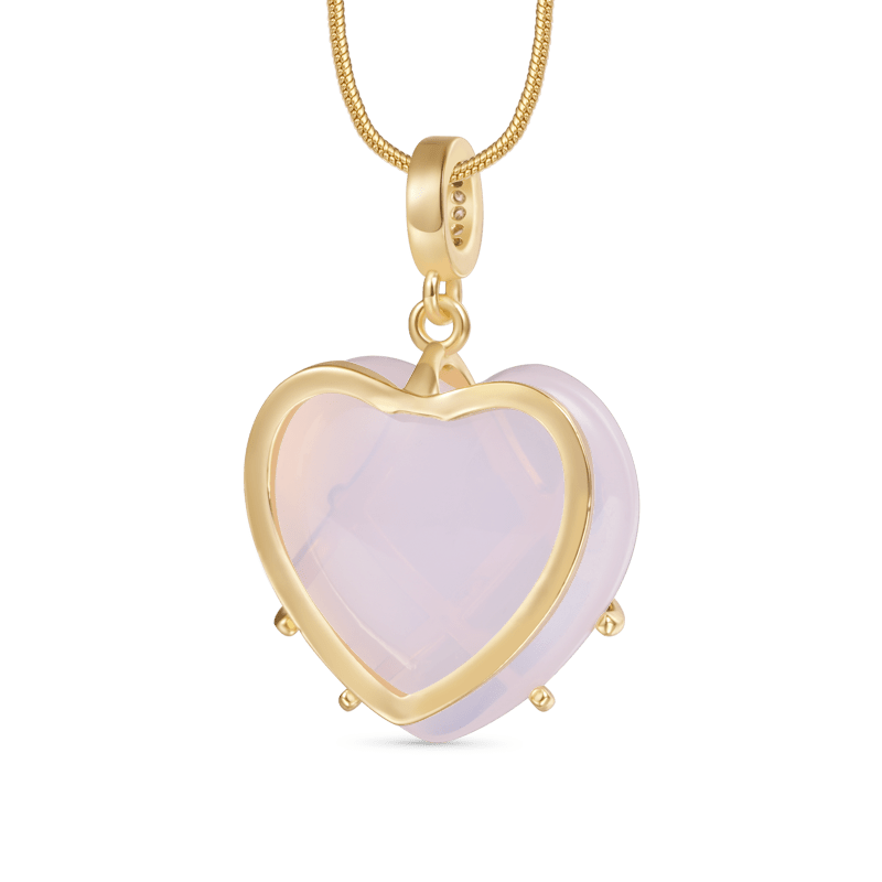 Enchanting Pink Heart Necklace