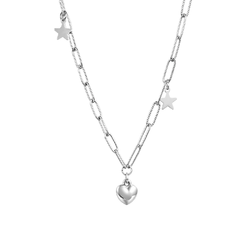 Himmlisches Herz Sterling Silber Halskette