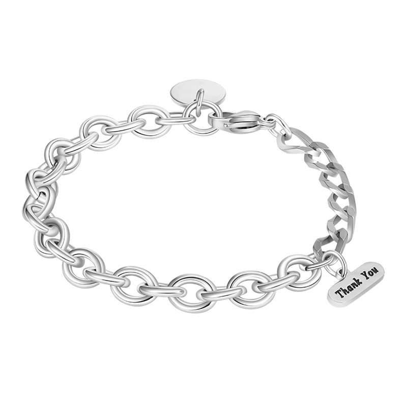 Zeitlose Einheit Gespleißte Gliederkette Armband