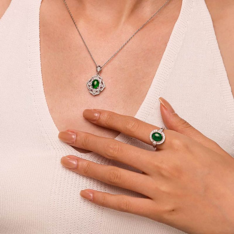 Eternal Harmony Jadeite Pendant Necklace