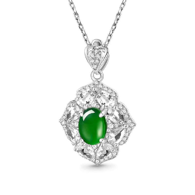 Eternal Harmony Jadeite Pendant Necklace