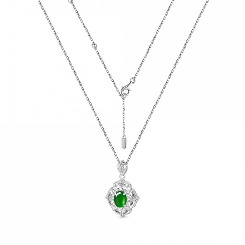 Eternal Harmony Jadeite Pendant Necklace
