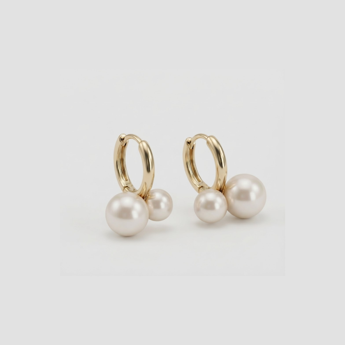 Lovina Double Pearl Drop Earrings