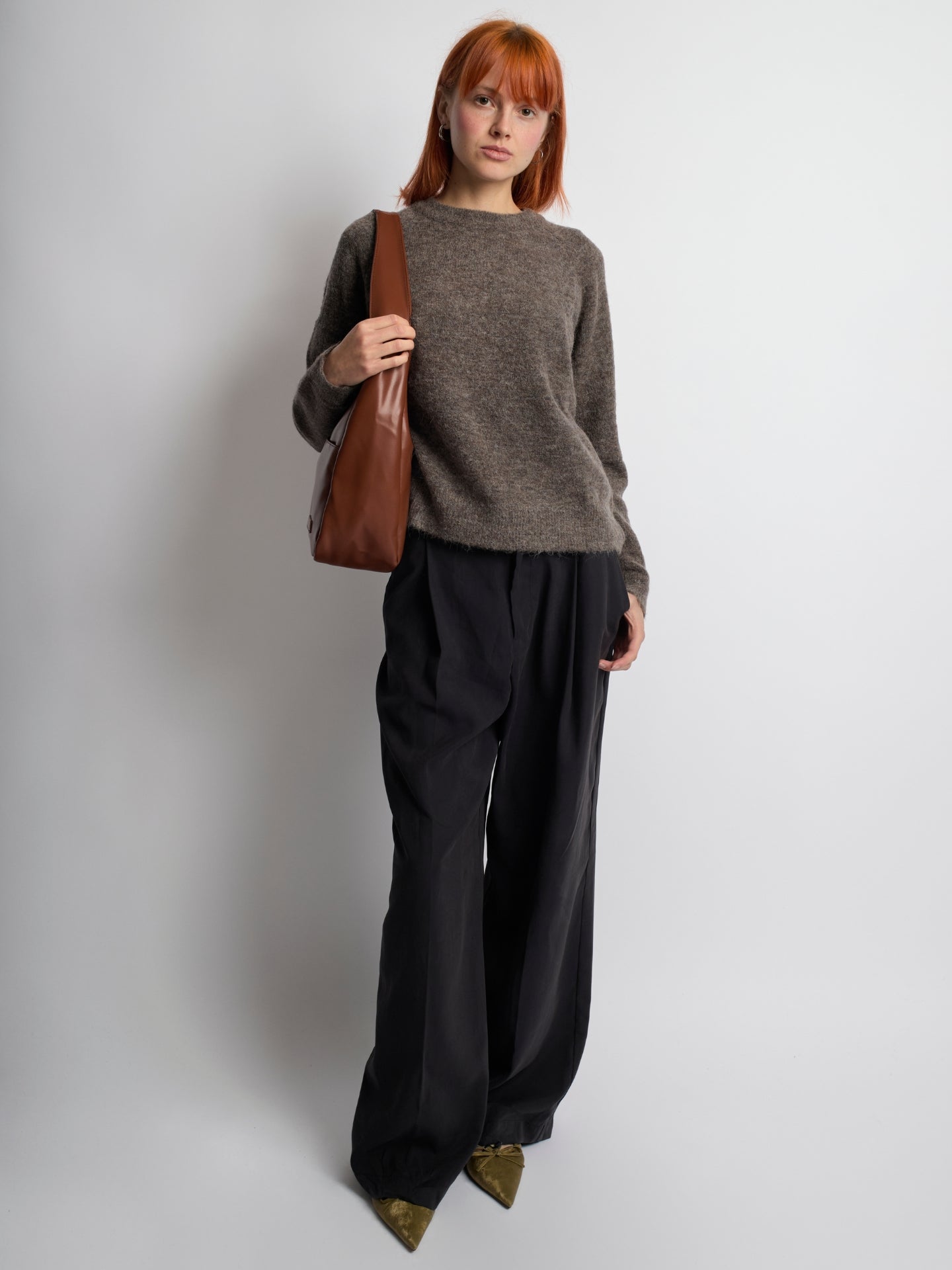 Elegante vegane Leder-Alltags-Tasche