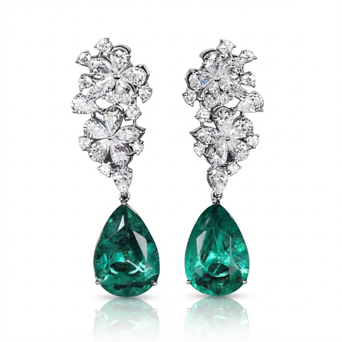 Ermiea Emerald Drop Earrings