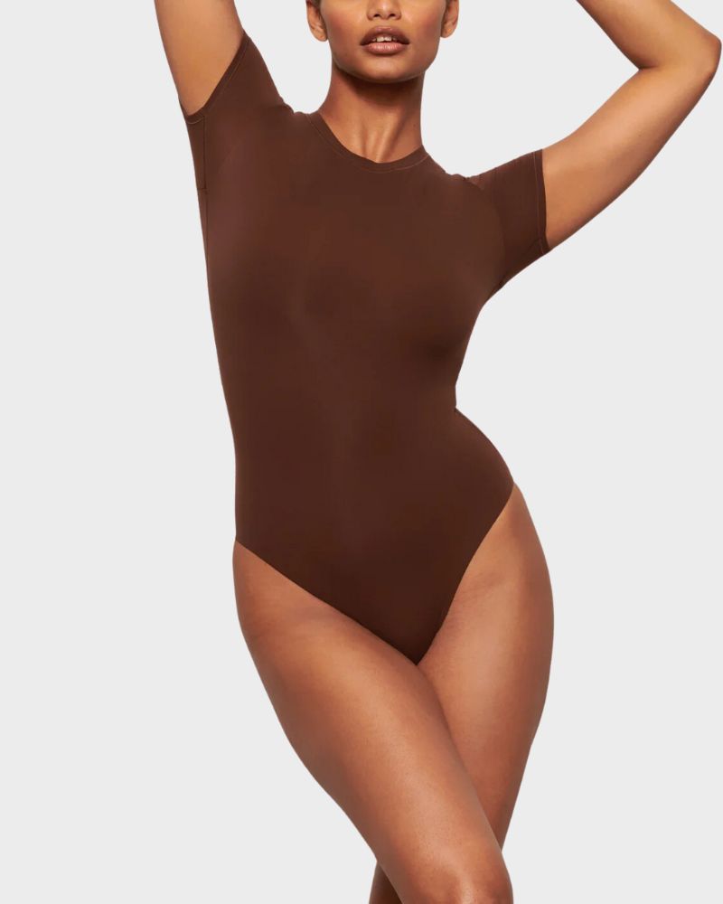 Alltags-Wear Nahtloses T-Shirt Bodysuit