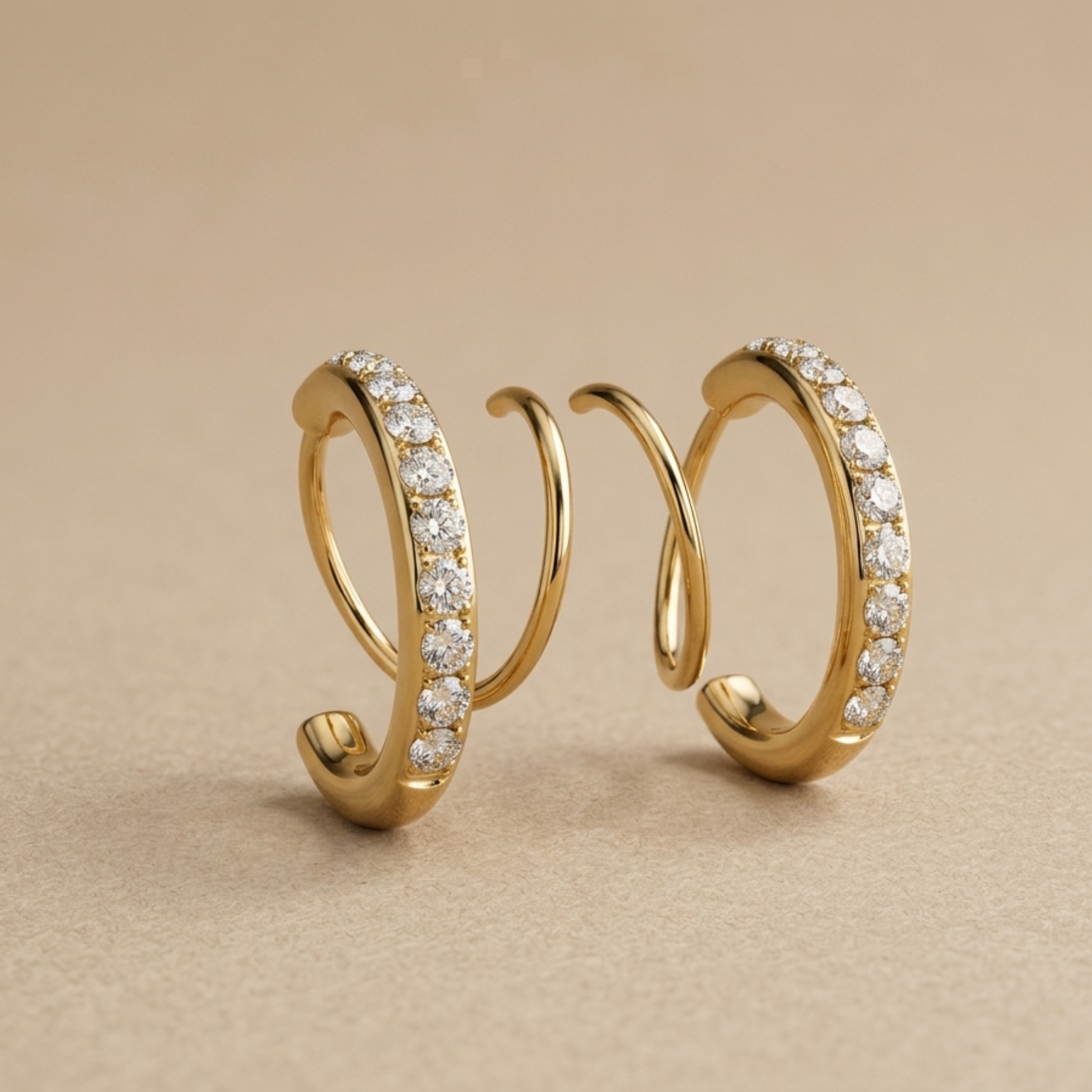 Lyra Curved Embrace Luxe Earrings