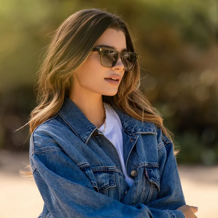 Eternal Chic Damen Polarisierte Quadratische Sonnenbrille