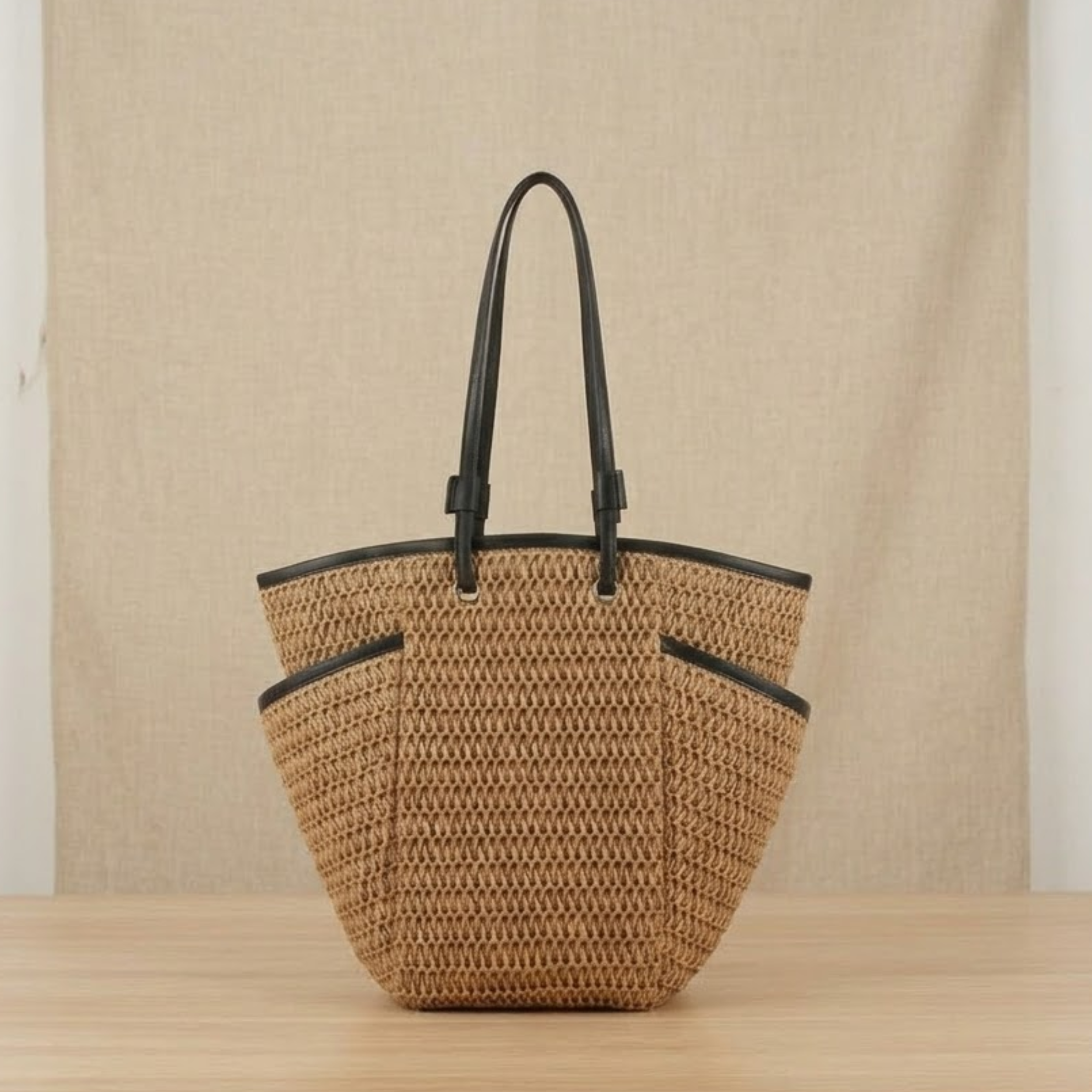 Phoenix Eye Straw Strand-Schultertasche – Nachhaltige Tasche