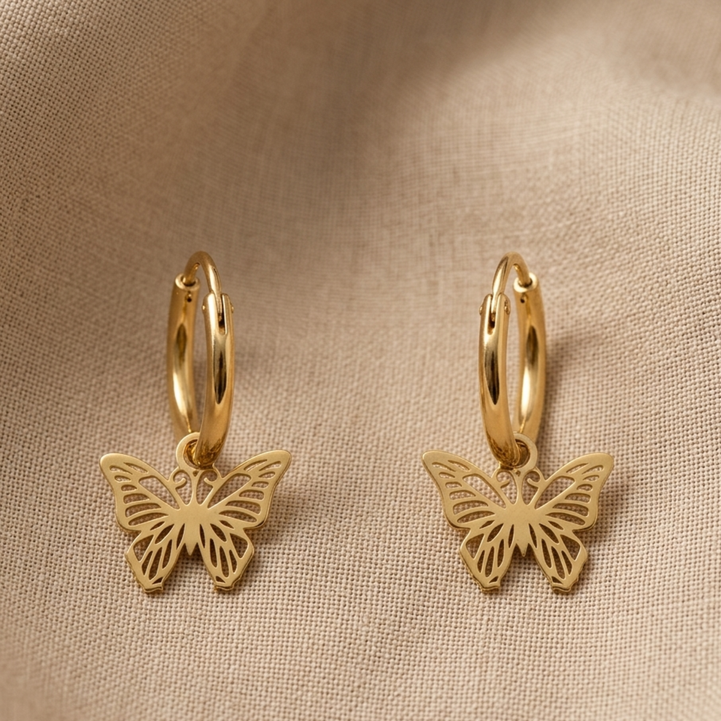 Elysia Butterfly Creolen Ohrringe