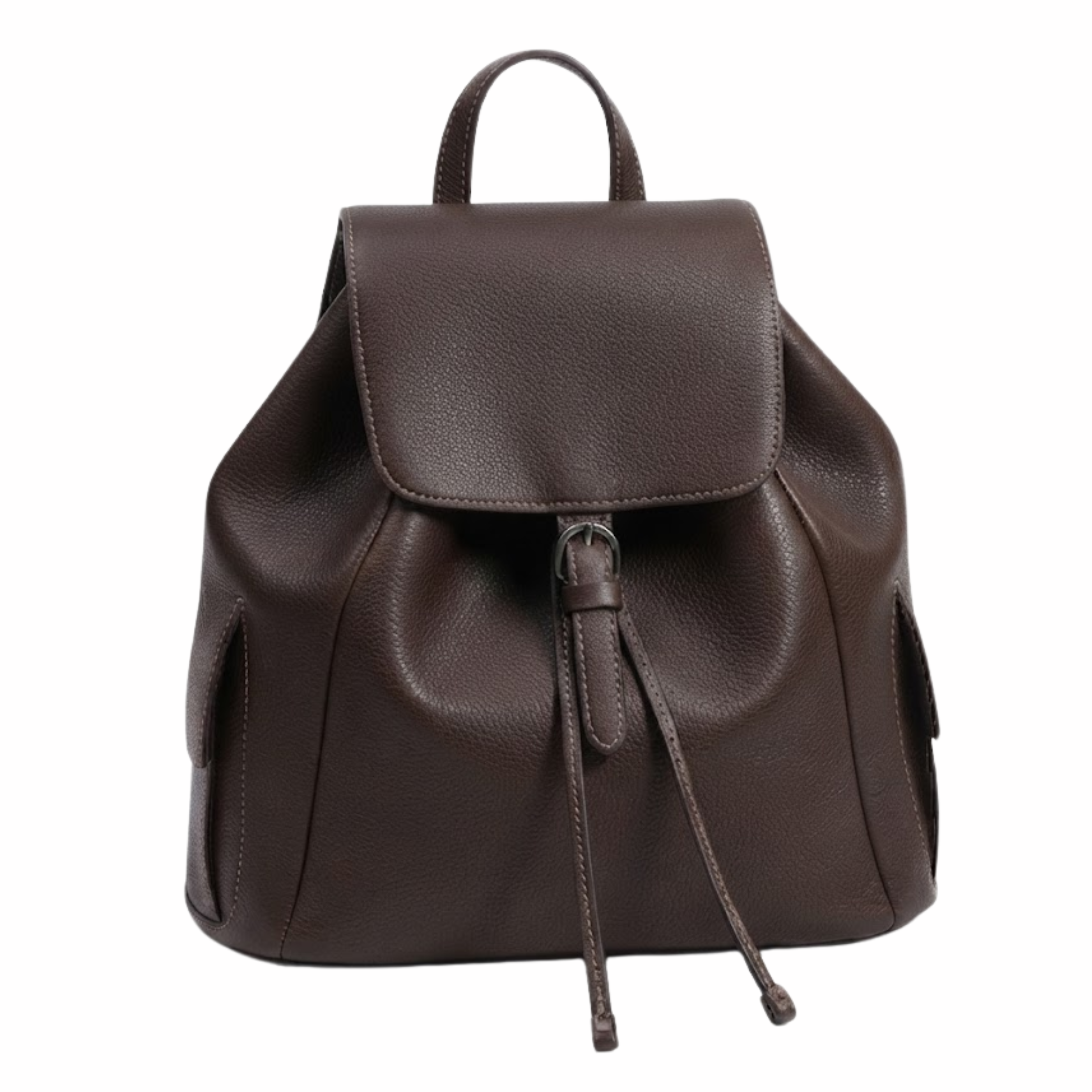 Justinia Leder-Rucksack mit Kordelzug