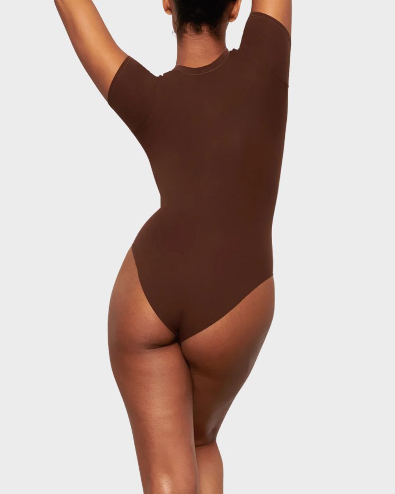 Alltags-Wear Nahtloses T-Shirt Bodysuit