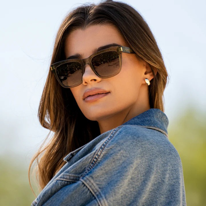 Eternal Chic Damen Polarisierte Quadratische Sonnenbrille
