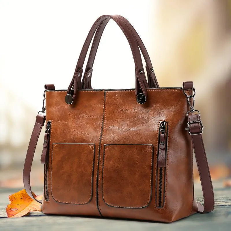 Solana Luxe Leder-Umhängetasche