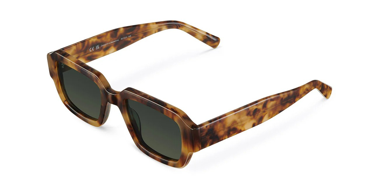 Vintage Charm Square Bio-Acetat Sonnenbrille