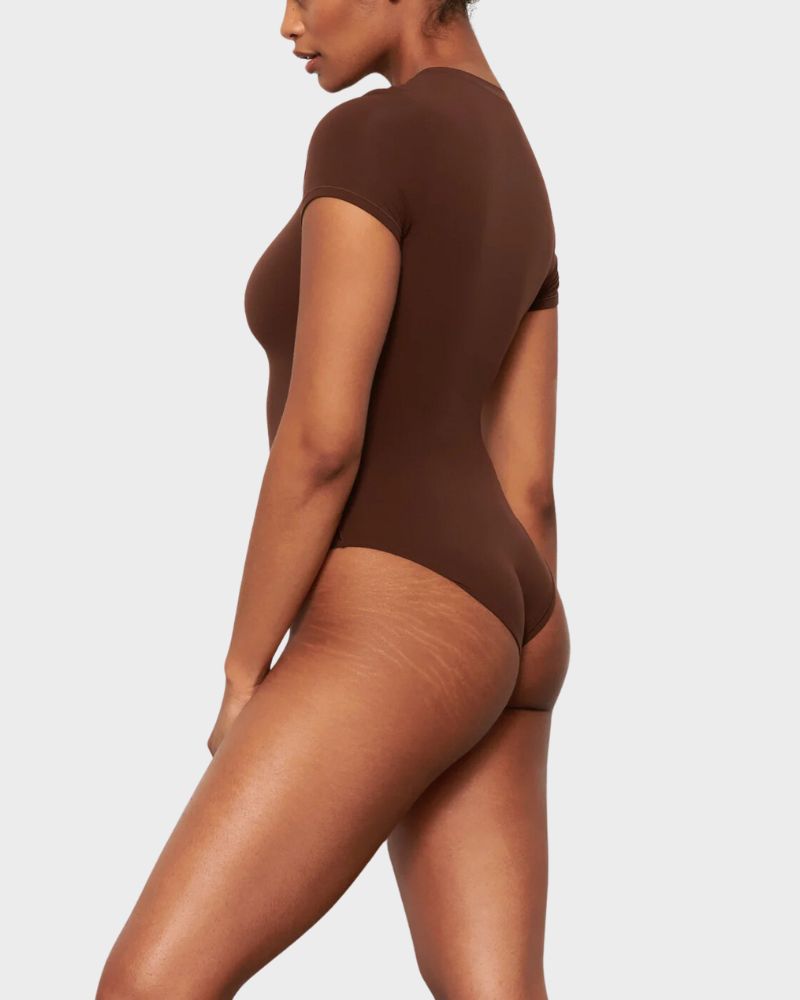 Alltags-Wear Nahtloses T-Shirt Bodysuit