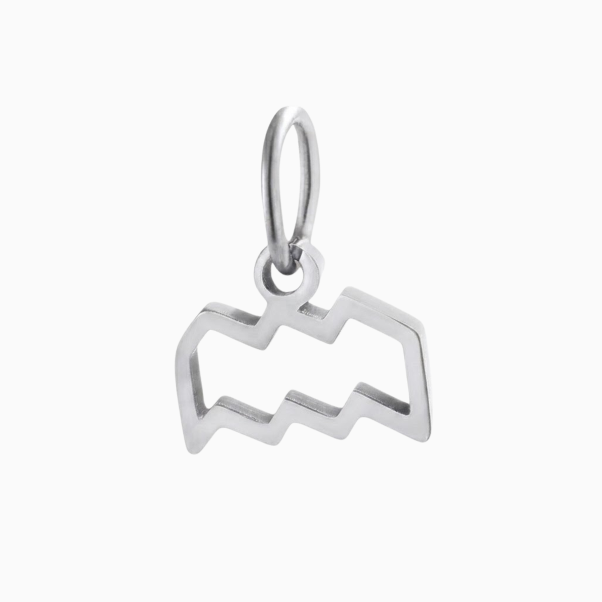 Charms - Schlichter Sternzeichen-Anhänger aus Silber, Wassermann