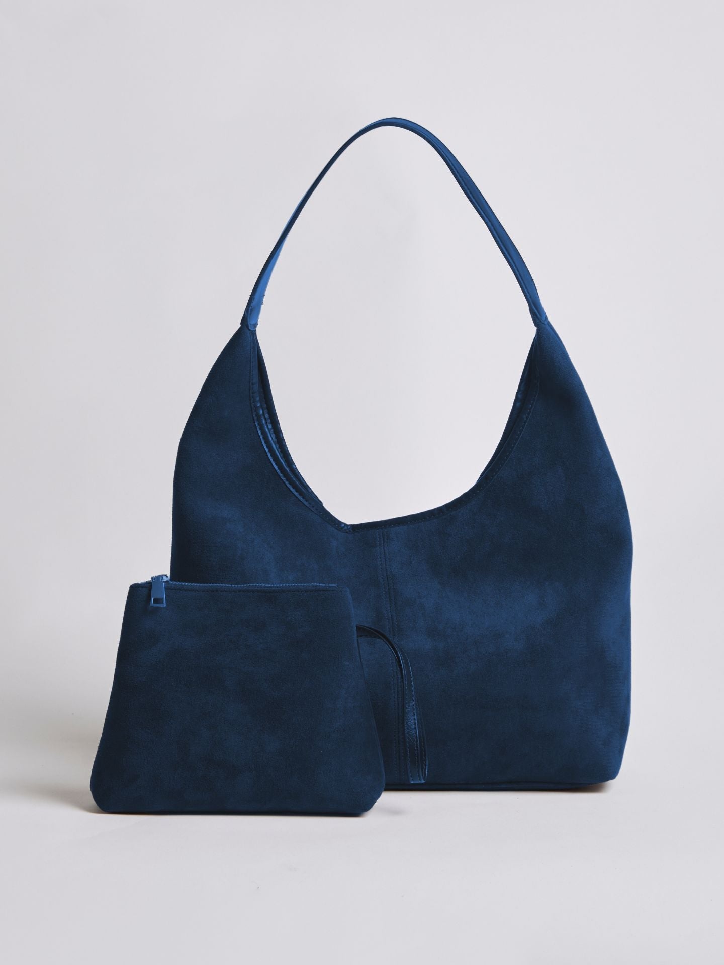 Elegante vegane Leder-Halbmond-Tasche
