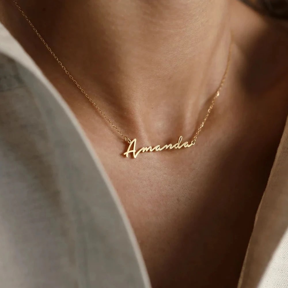 Elegante Peyton personalisierte Namenskette