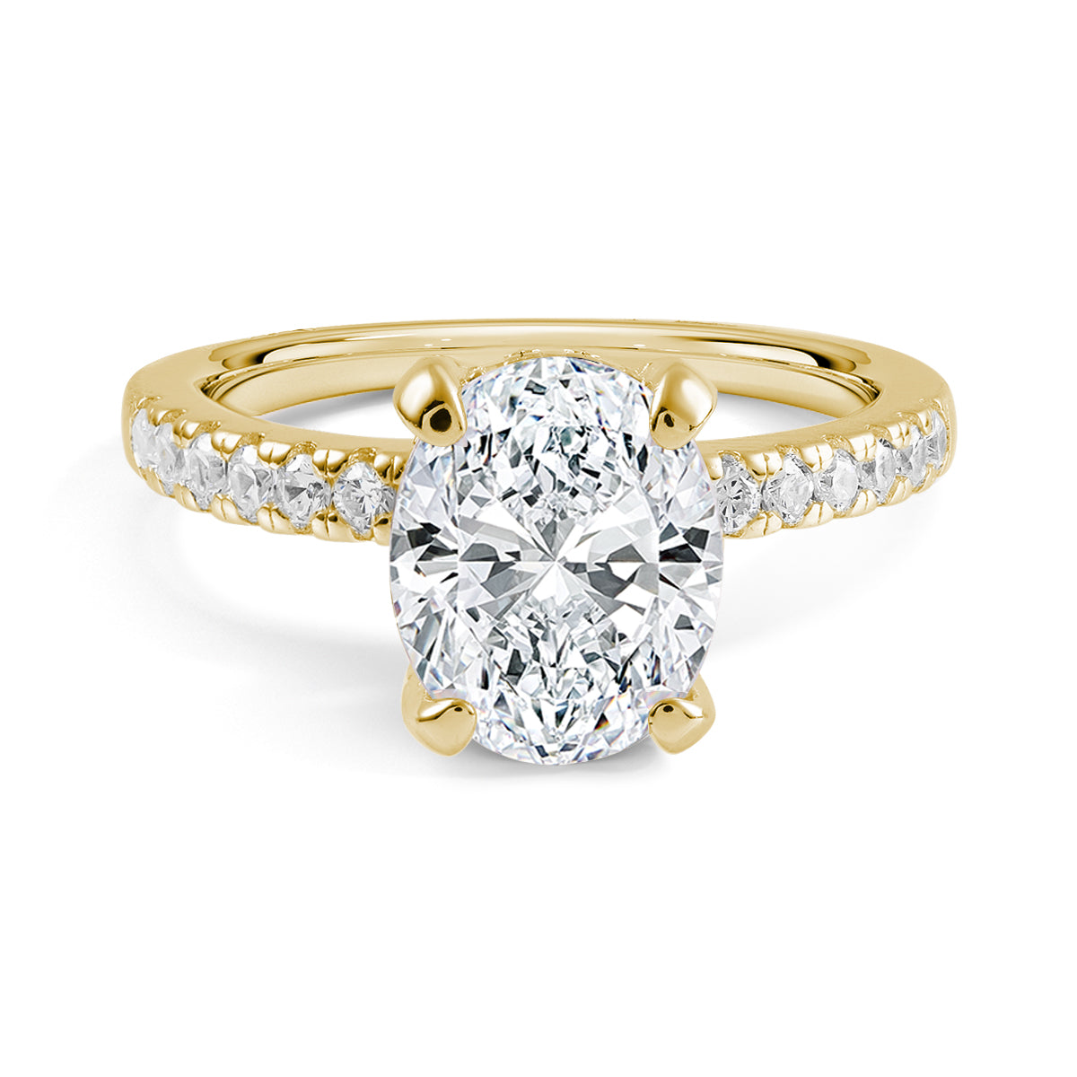 Radiant Grace - The Amara Moissanite Solitaire Ring