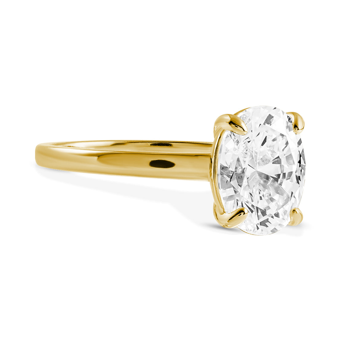 Glänzender Moissanit Eleganzring