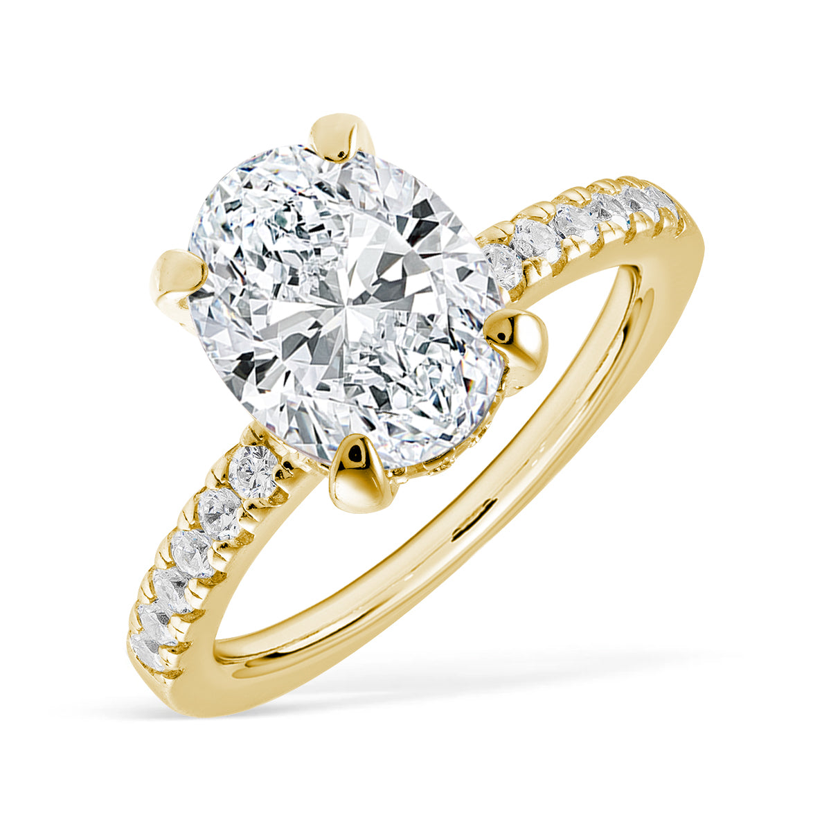 Radiant Grace - The Amara Moissanite Solitaire Ring
