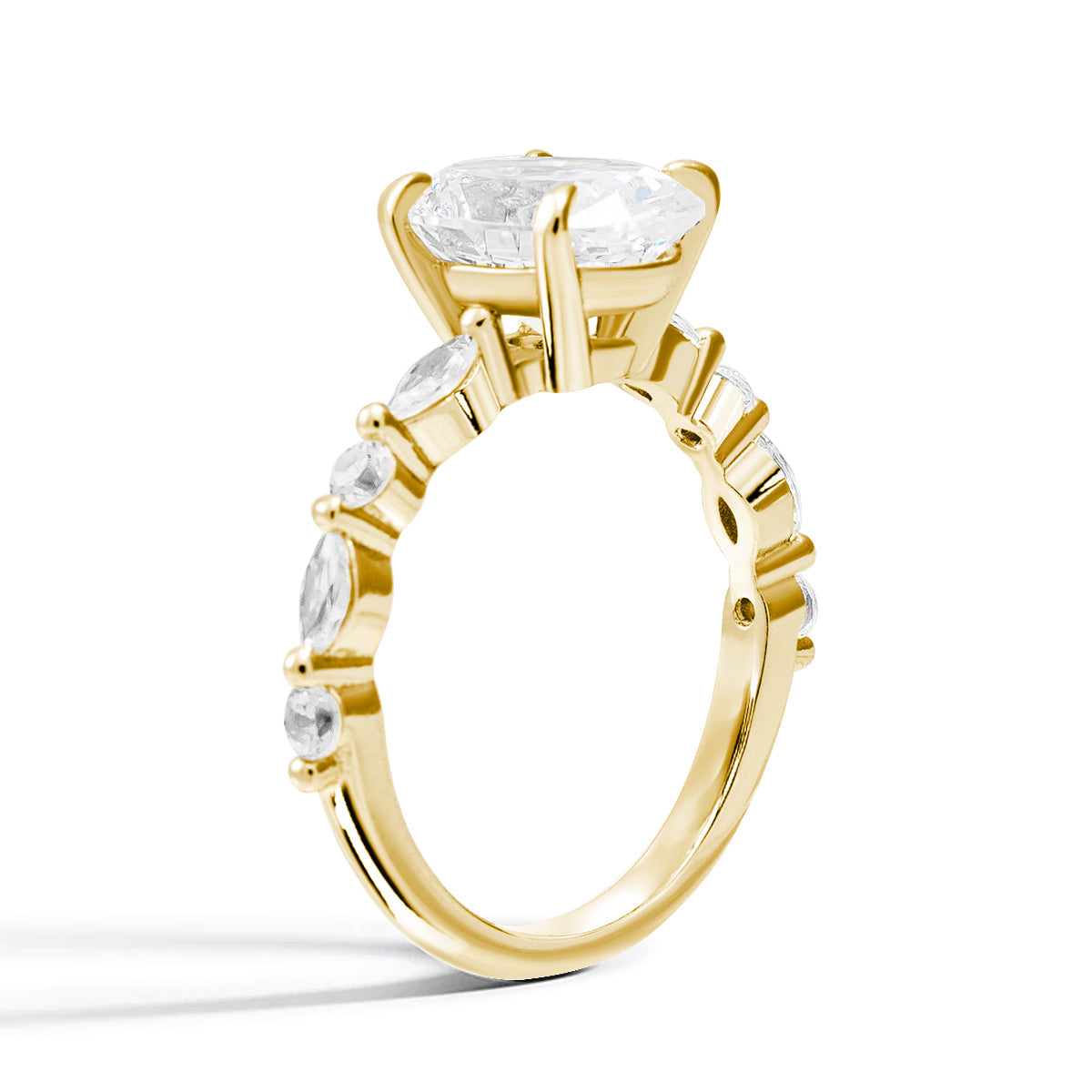 Lustre Evermore Moissanit Goldring