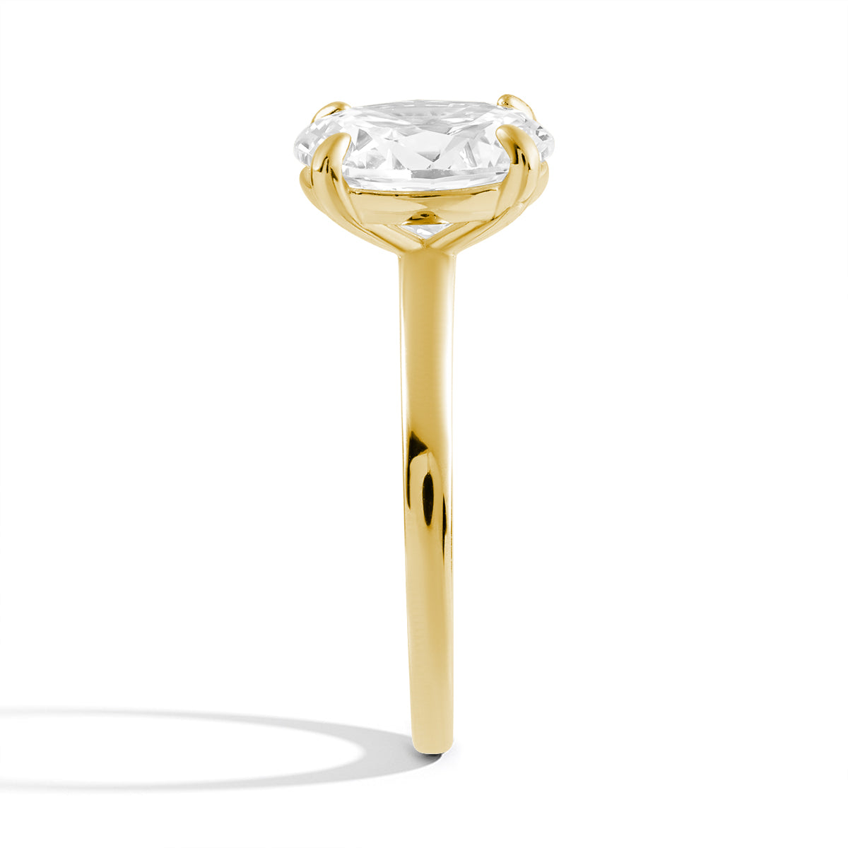 Glänzender Moissanit Eleganzring