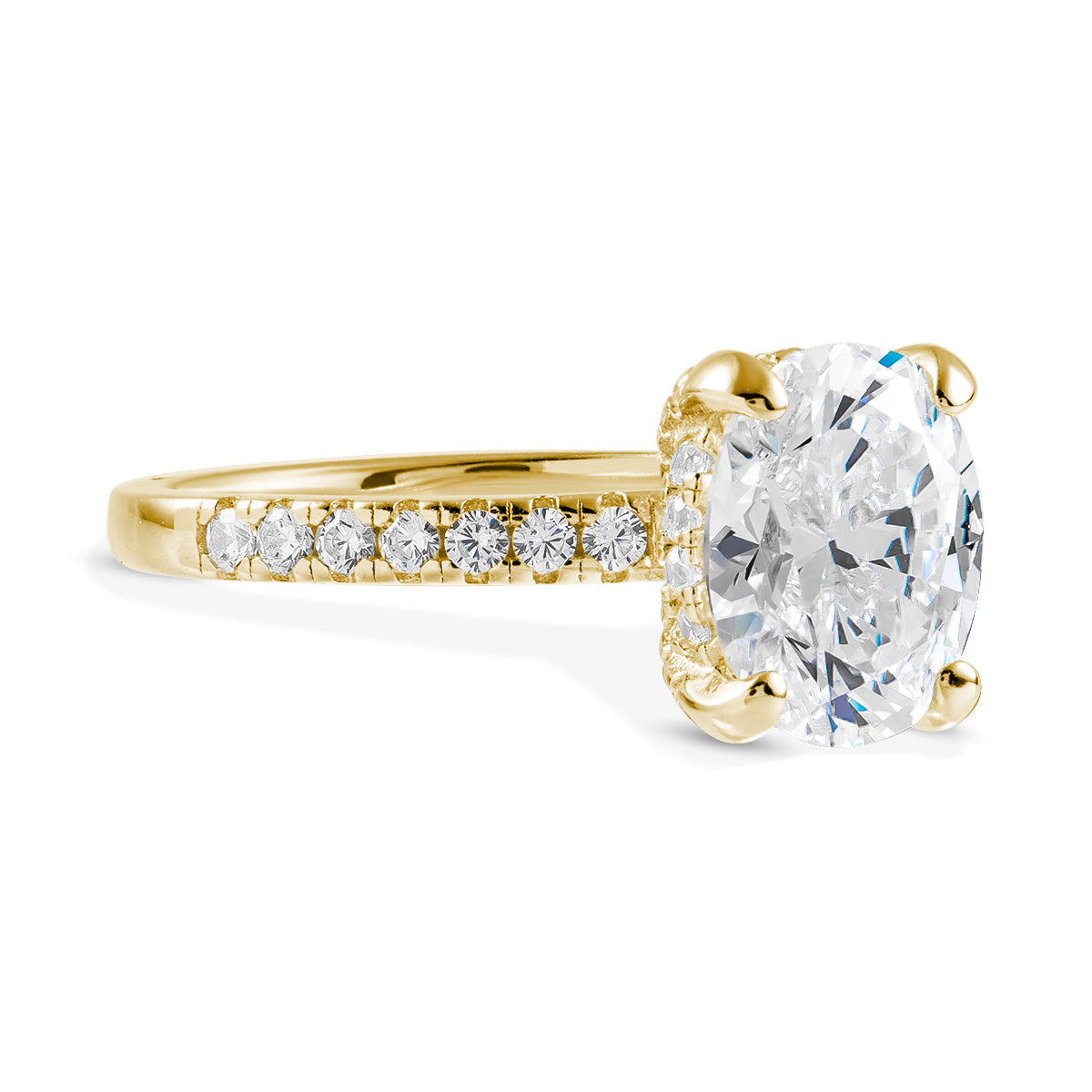 Radiant Grace - The Amara Moissanite Solitaire Ring