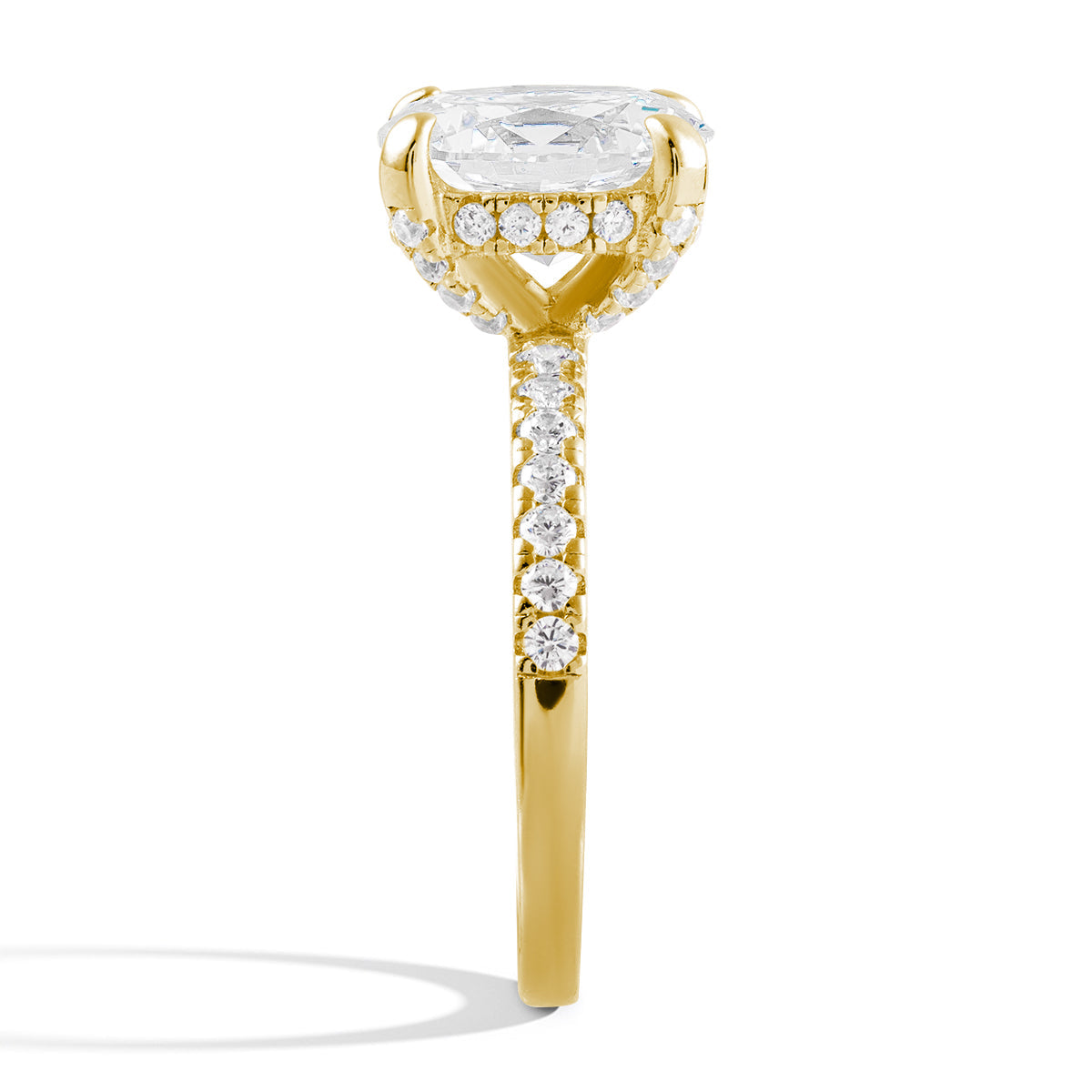 Radiant Grace - The Amara Moissanite Solitaire Ring