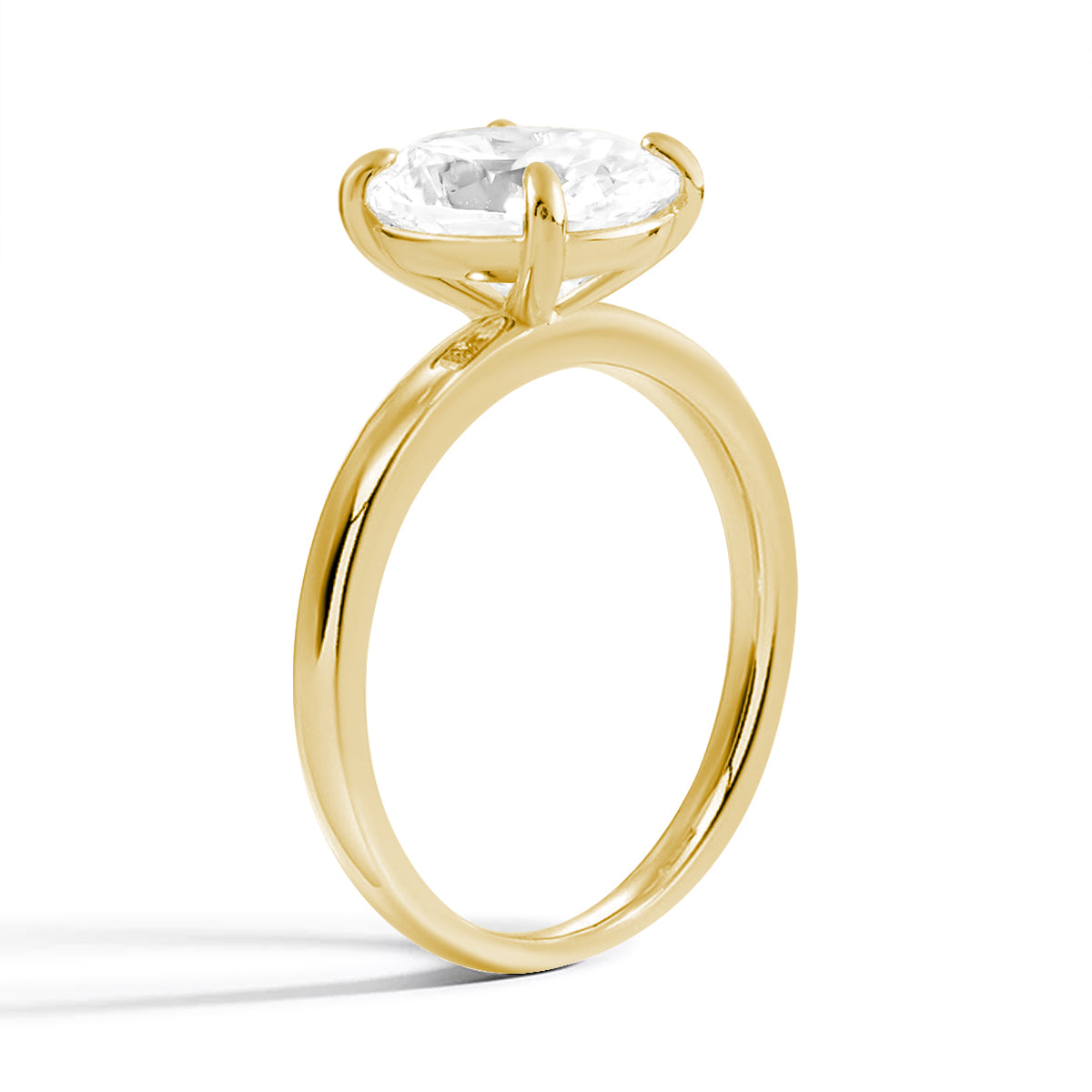 Glänzender Moissanit Eleganzring