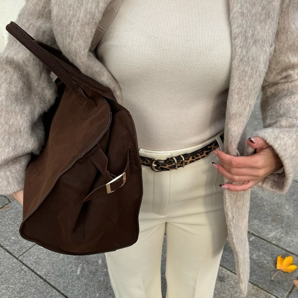 Elegante Wildleder-Handtasche