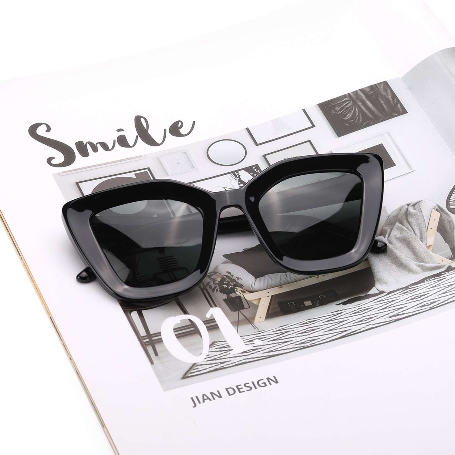 Chic Cat-Eye polarisierte Sonnenbrille