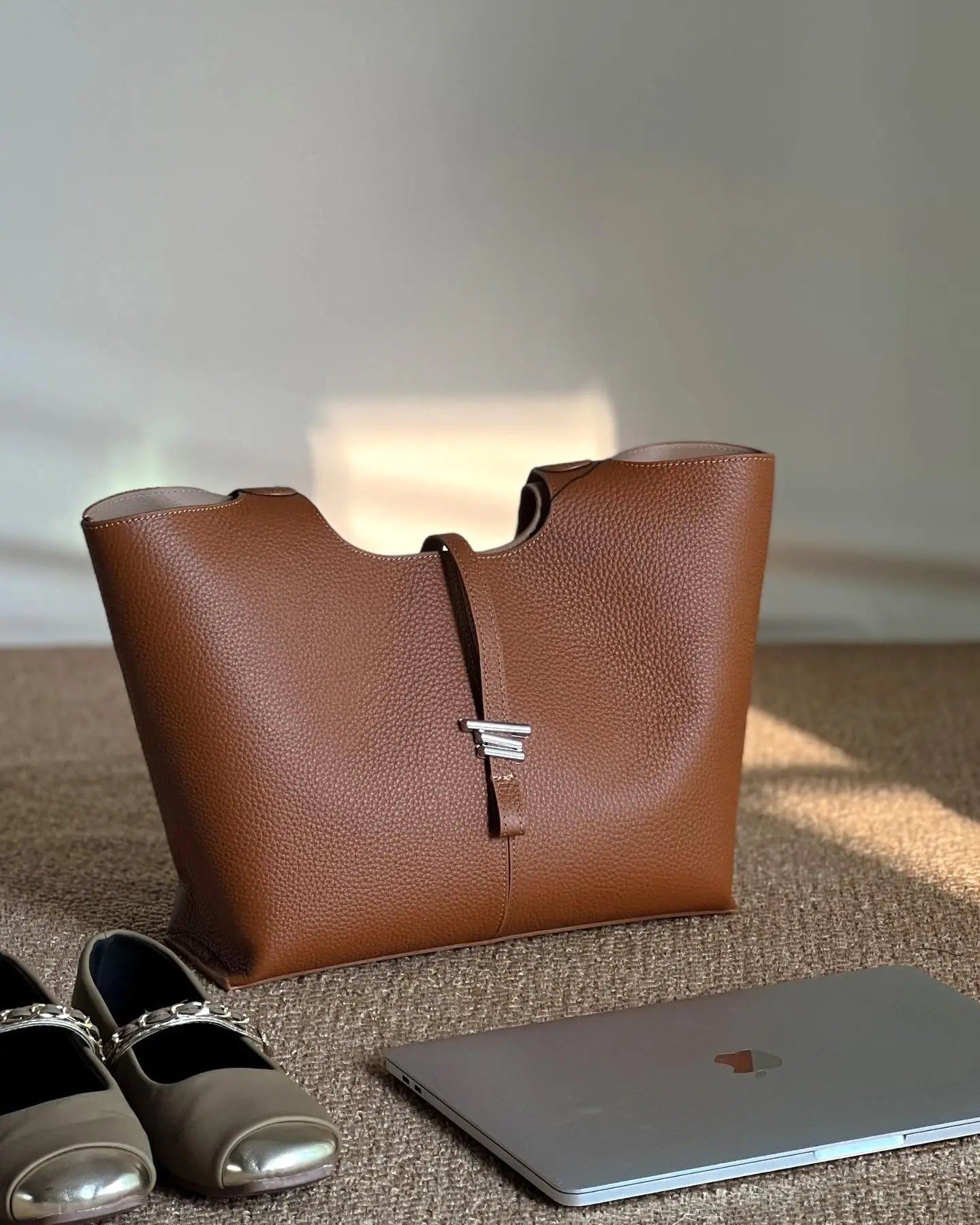 Professionelle Eleganz Leder Laptop Tasche
