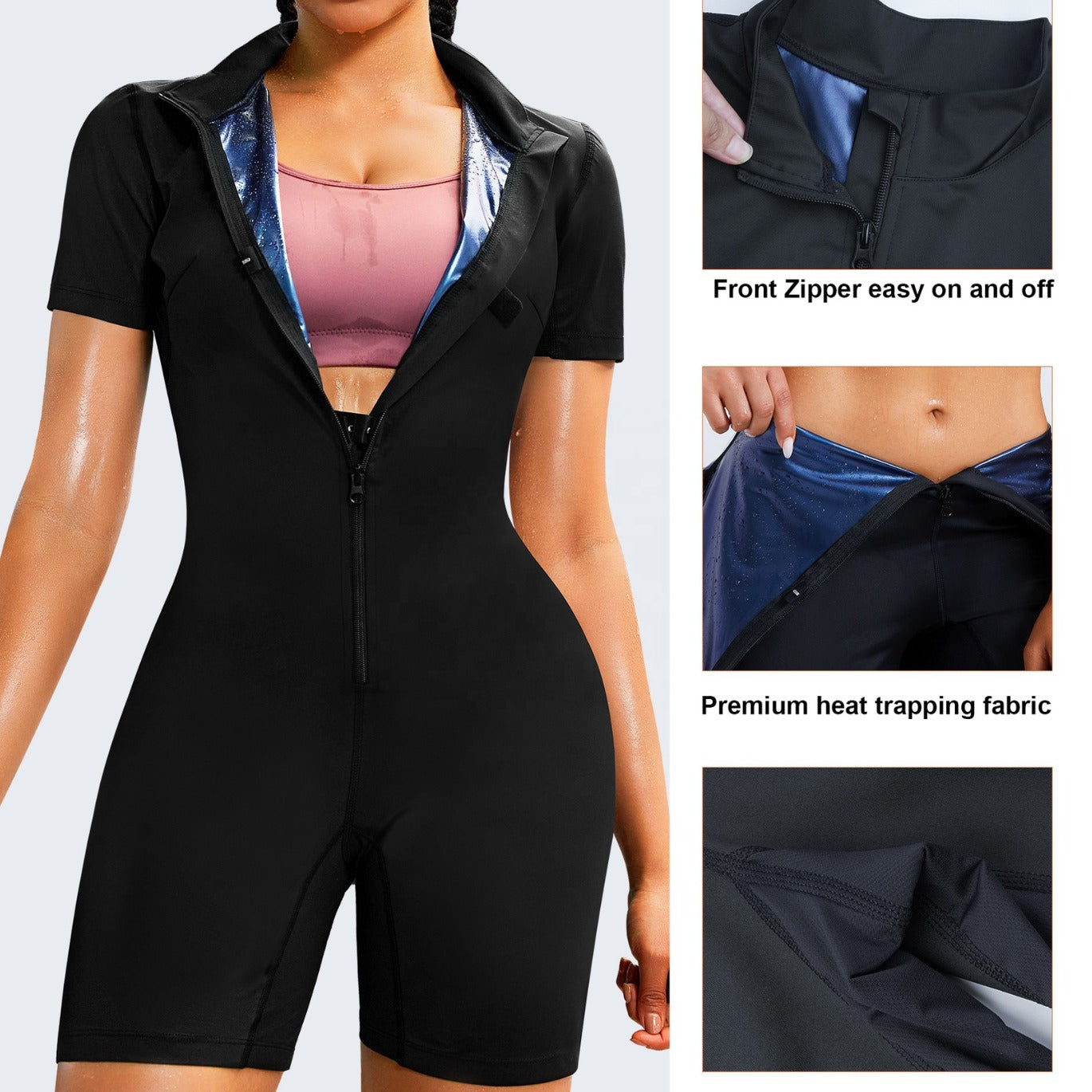 Damen Ganzkörper Shapewear Sauna Anzug