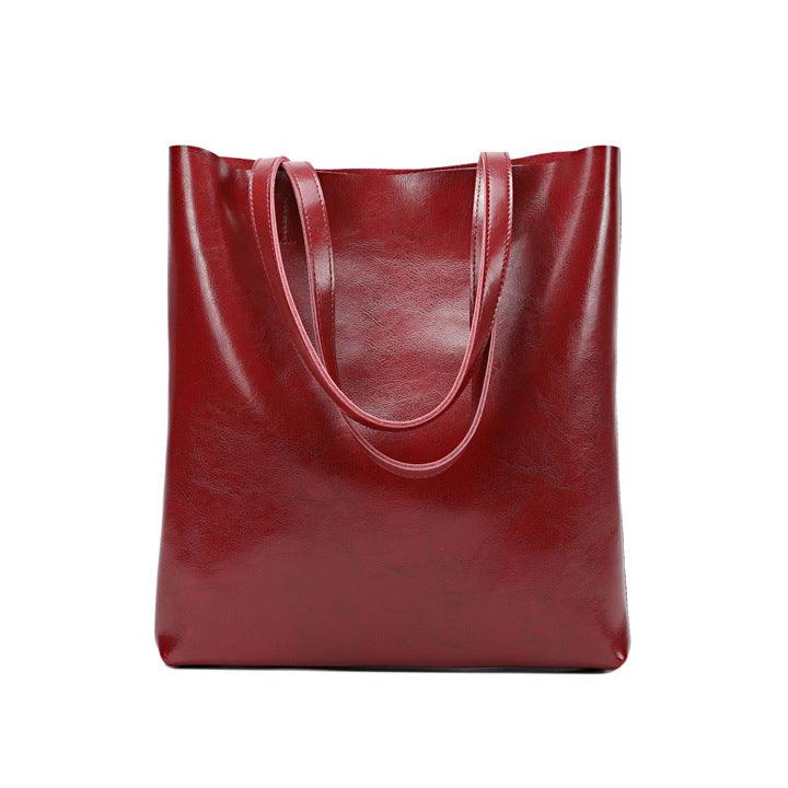 Strukturierte Leder-Tasche